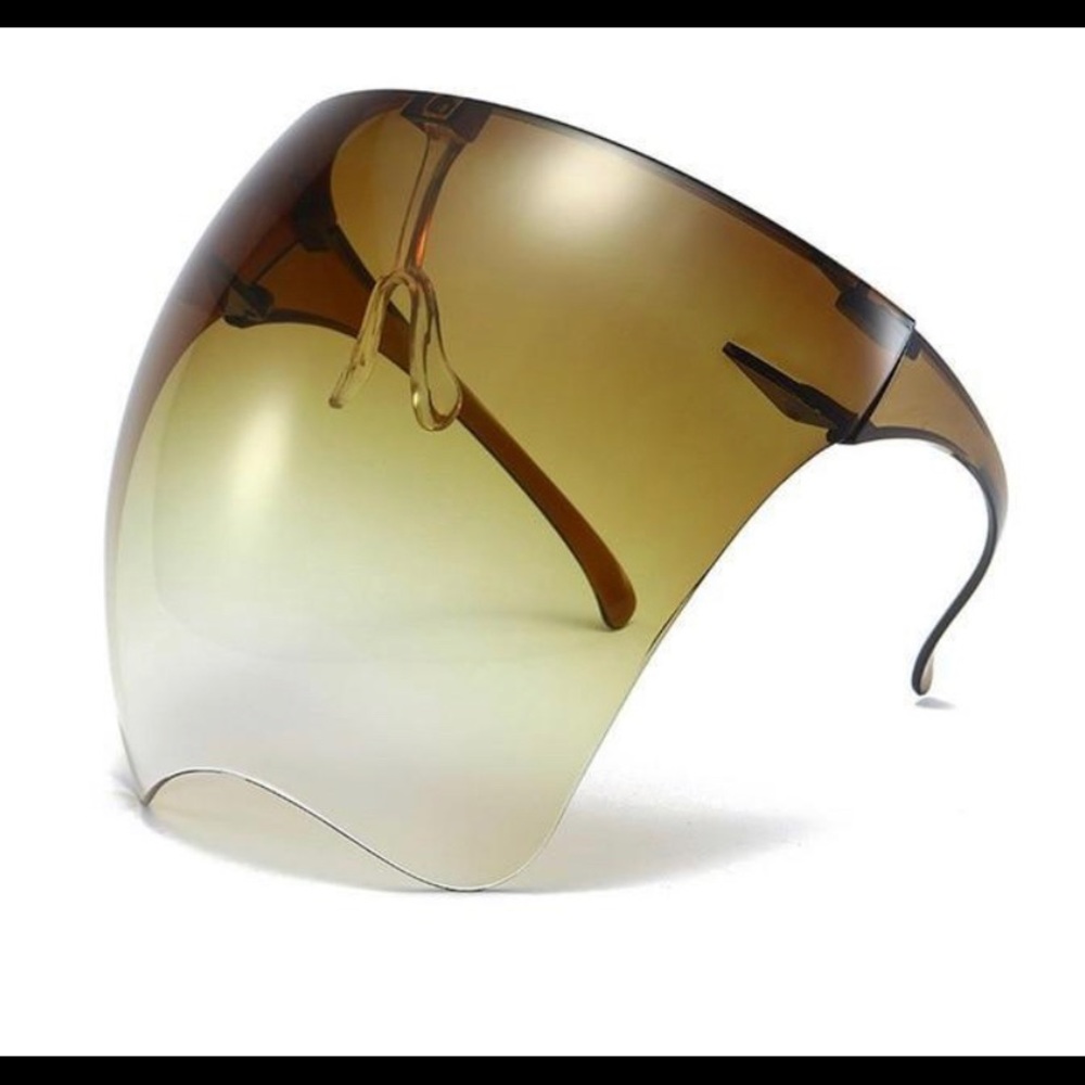 CLEAR VISOR oversized visor sun glasses